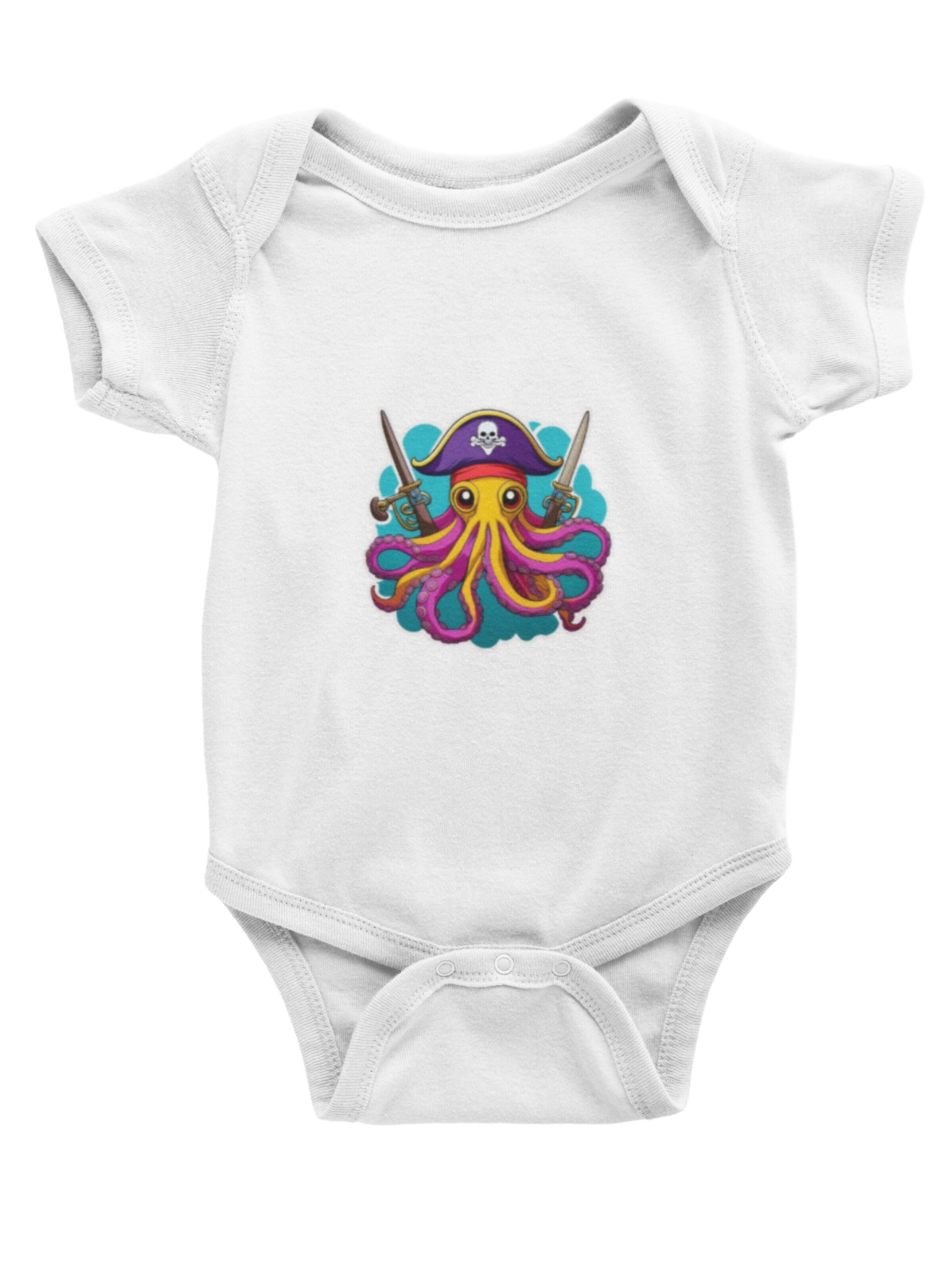 amorubi.com Dupačky/body 'Pirat Octopus' – bílá