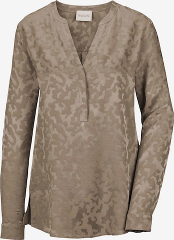 Chemisier MADELEINE en beige : devant