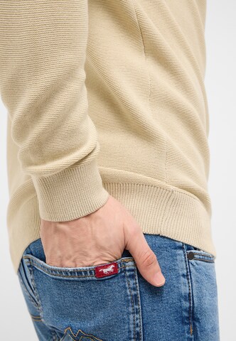 MUSTANG Pullover 'Style Elliot' in Beige