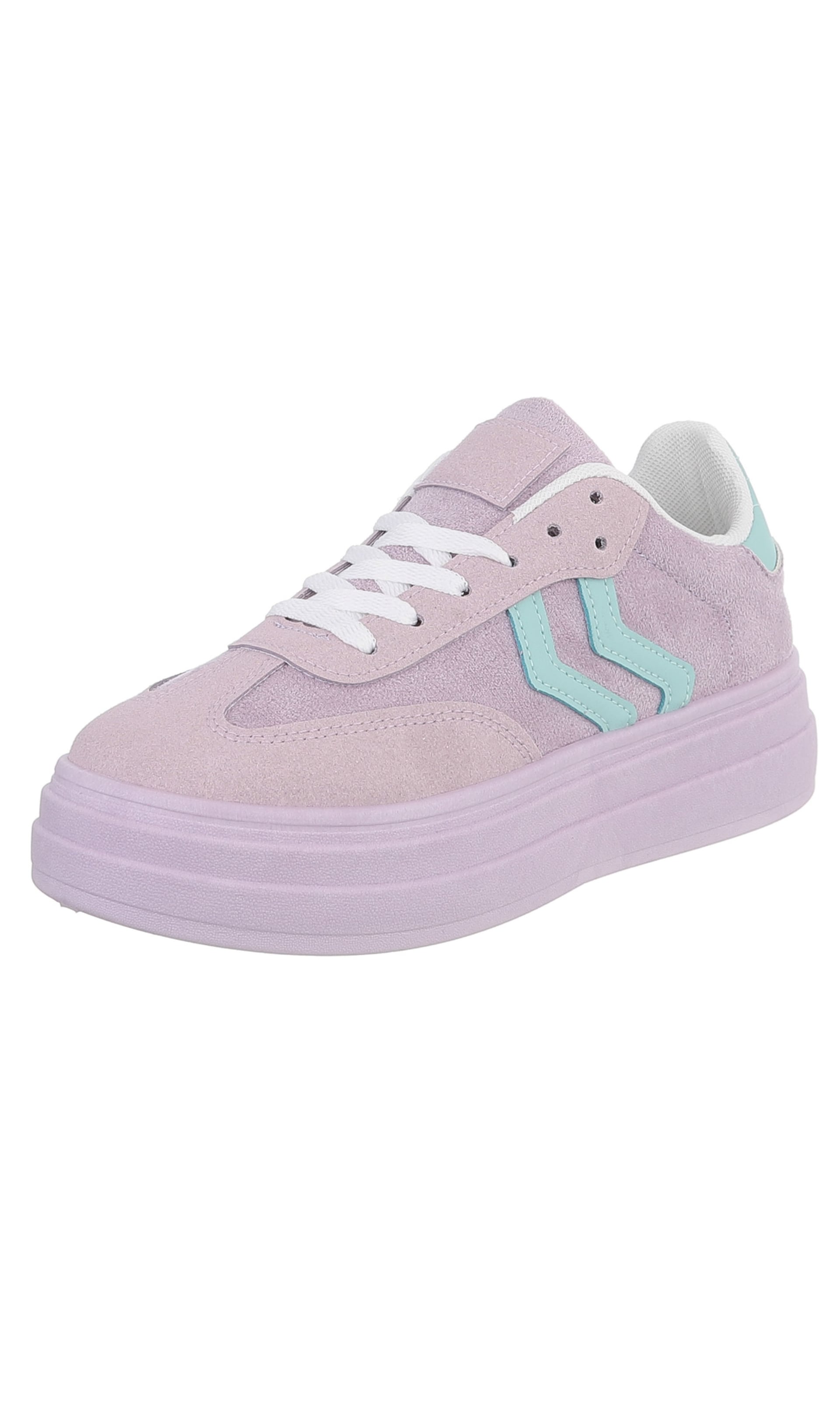 Ital-Design Sneaker in 36 in mint / dunkellila, Produktansicht