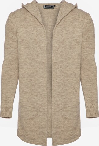 CARISMA Knit Cardigan in Beige: front