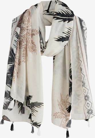 Next Shawl in Beige: front