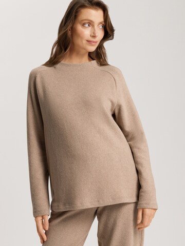 Sweat-shirt ' Easy Wear ' Hanro en beige : devant