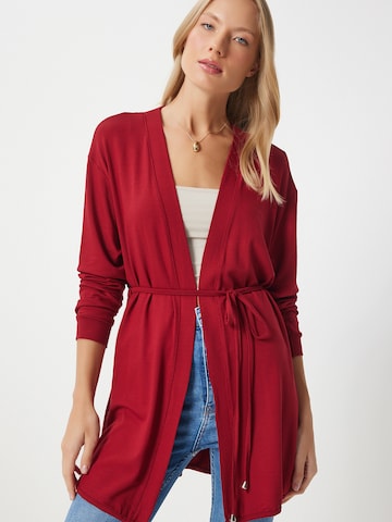 Happiness İstanbul Πλεκτή ζακέτα σε κόκκινο: μπροστά