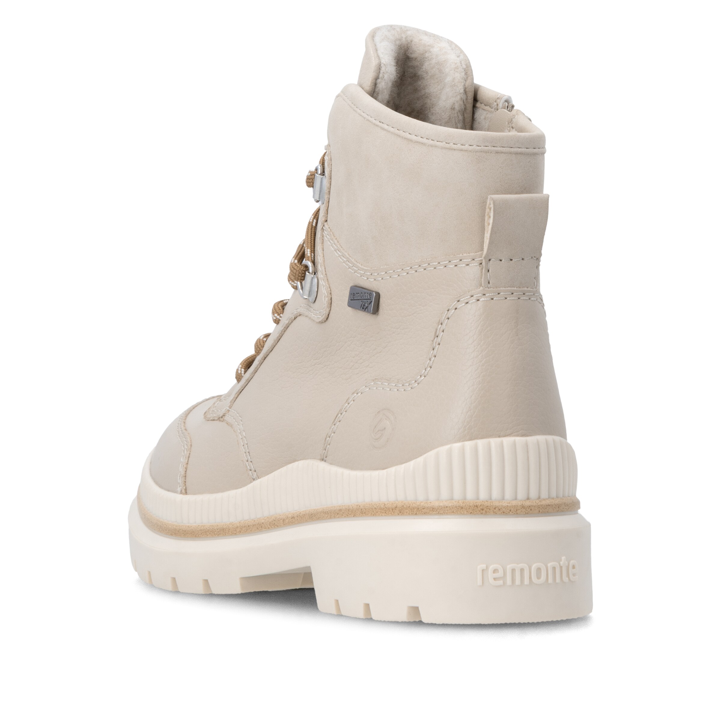 REMONTE Schnürstiefelette in Beige
