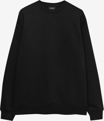 Sweat-shirt Pull&Bear en noir : devant