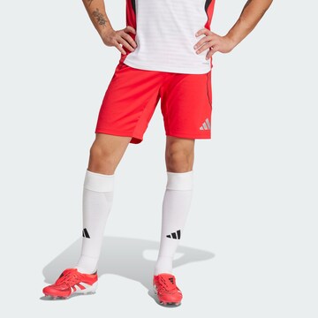 Regular Pantalon de sport 'Tiro 25 Pro' ADIDAS PERFORMANCE en rouge : devant