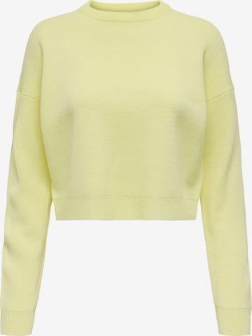 Pull-over 'ONLBetty' ONLY en jaune : devant