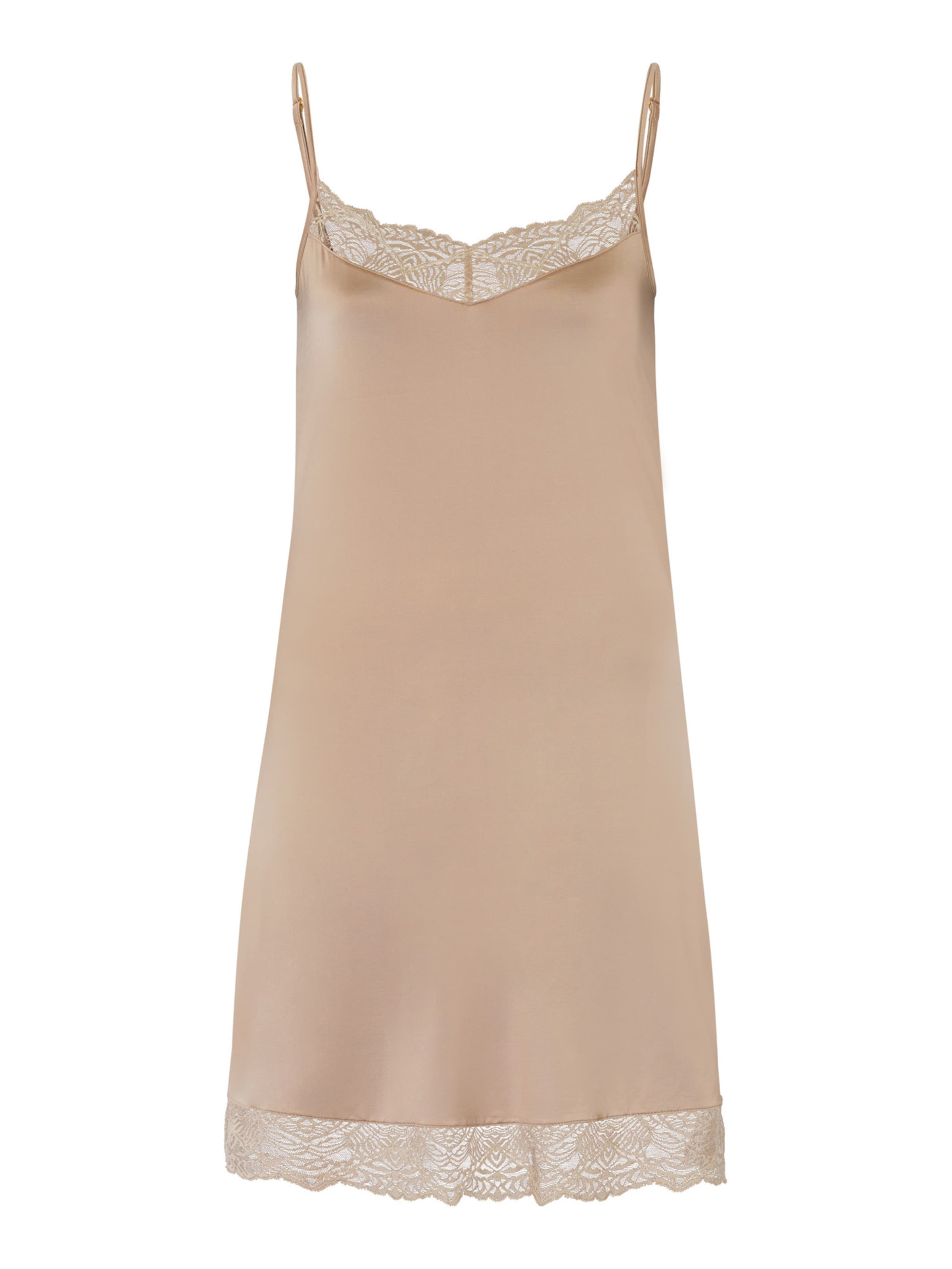 Hanro Negligé ' Josephine ' in Bruin: voorkant