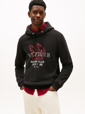 TOMMY HILFIGER Sweatshirt in Black: front