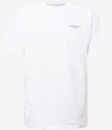 Cleptomanicx Shirt 'Source' in White: front