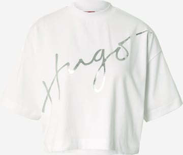 HUGO - Camiseta en blanco: frente