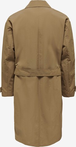 Only & Sons Between-seasons coat 'WILLIAM' in Brown