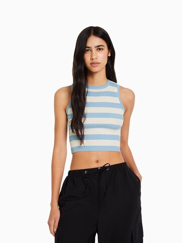 Bershka Stricktop in Blau: Vorderseite