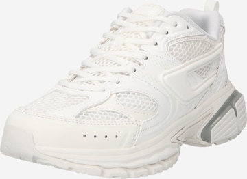 DIESEL حذاء رياضي بلا رقبة 'SERENDIPITY' بلون أبيض: الأمام