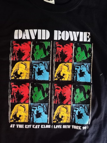 Rockshirts Shirt 'David Bowie New York Kit Kat Club' in Zwart