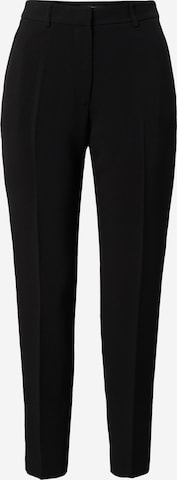 Effilé Pantalon à plis TAIFUN en noir : devant