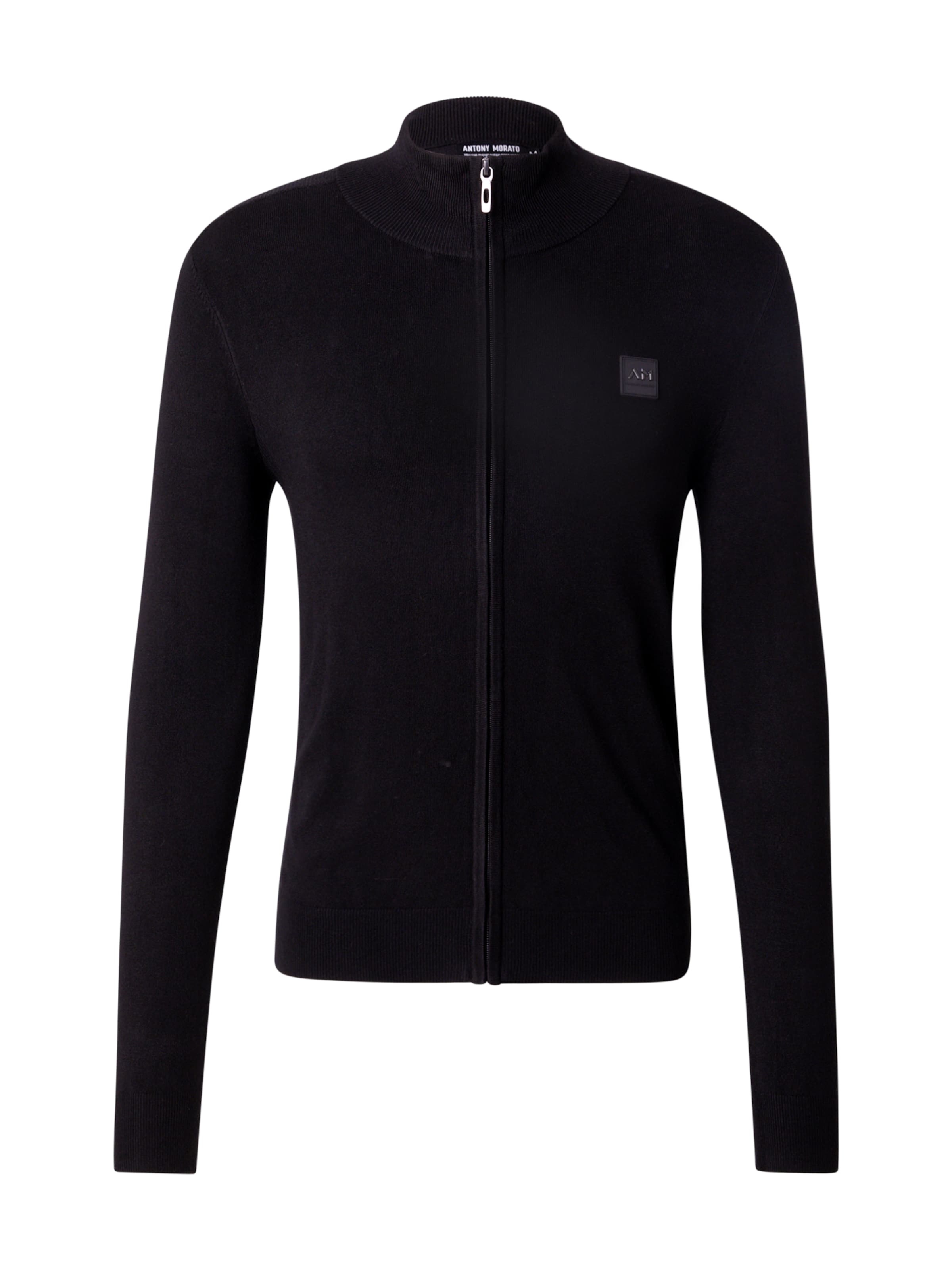 Geacă tricotată de la ANTONY MORATO pe negru: față