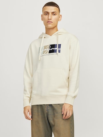 Sweat-shirt JACK & JONES en blanc : devant