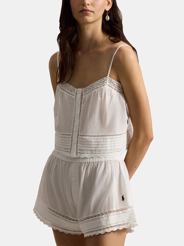 Pyjama ' Vintage Pretty Voile ' Polo Ralph Lauren en blanc : devant