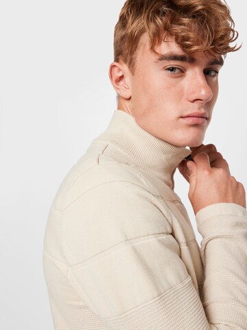 JACK & JONES Strickjacke 'JCOGRADY' in Beige