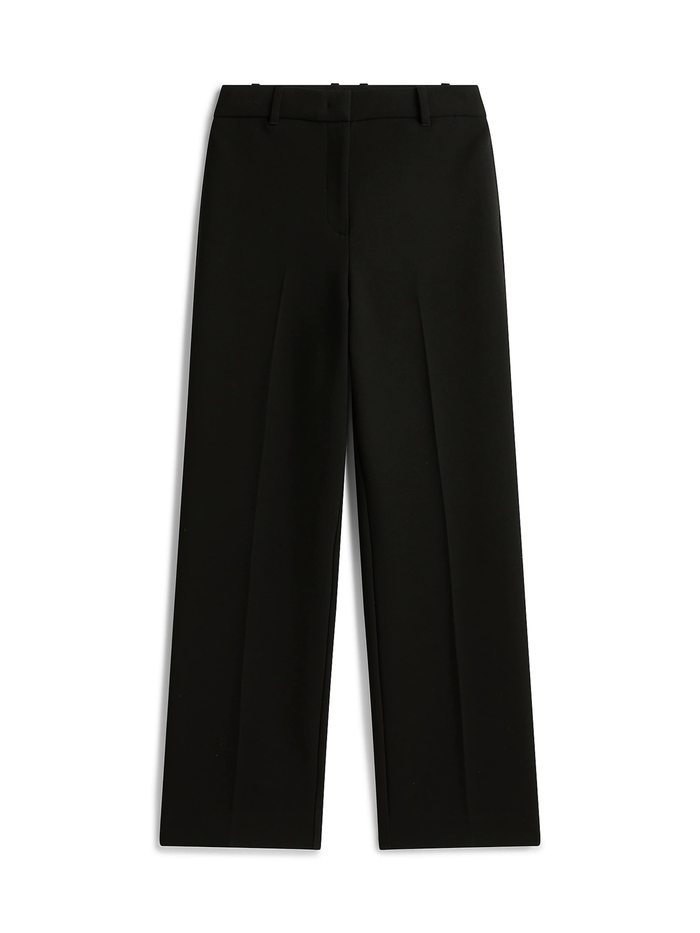 Pantalon à plis TOMMY HILFIGER en noir : devant
