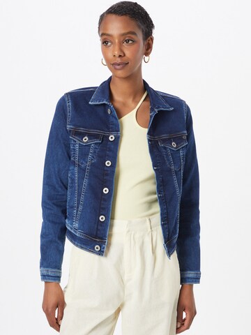 Pepe Jeans Tussenjas in Blauw: voorkant