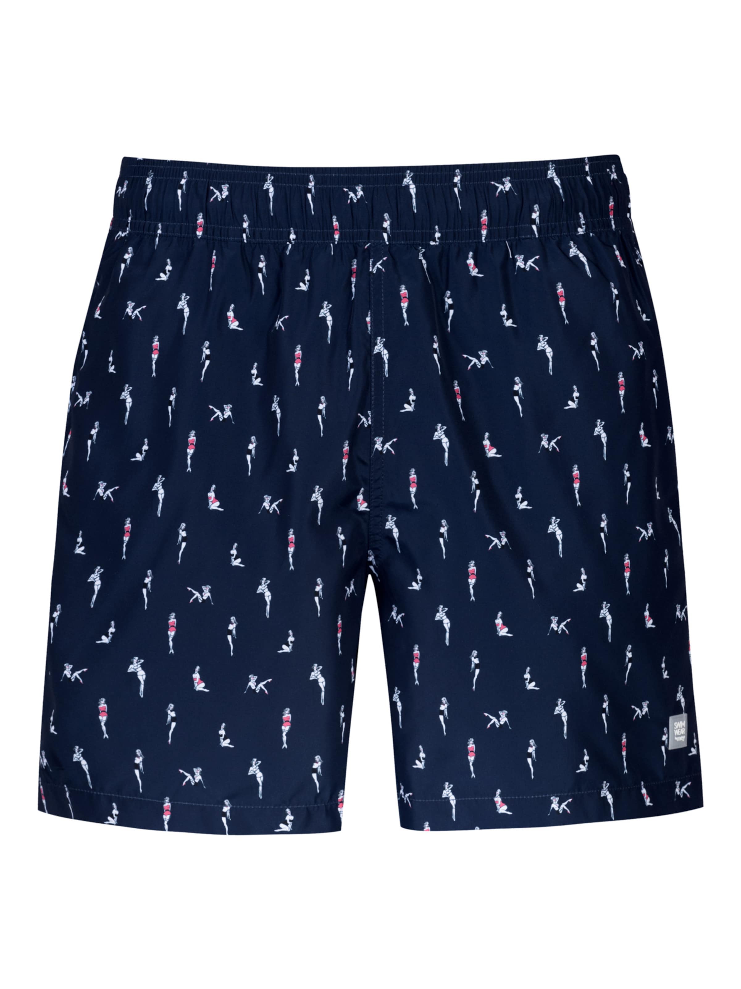 Mey Badeshorts 'Pin Up Doll' in Blau: Vorderseite