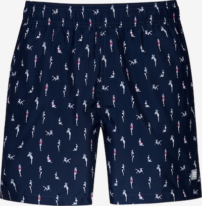 Mey Shorts de bain 'Pin Up Doll' en L en bleu foncé / rose clair / noir / blanc, Vue avec produit