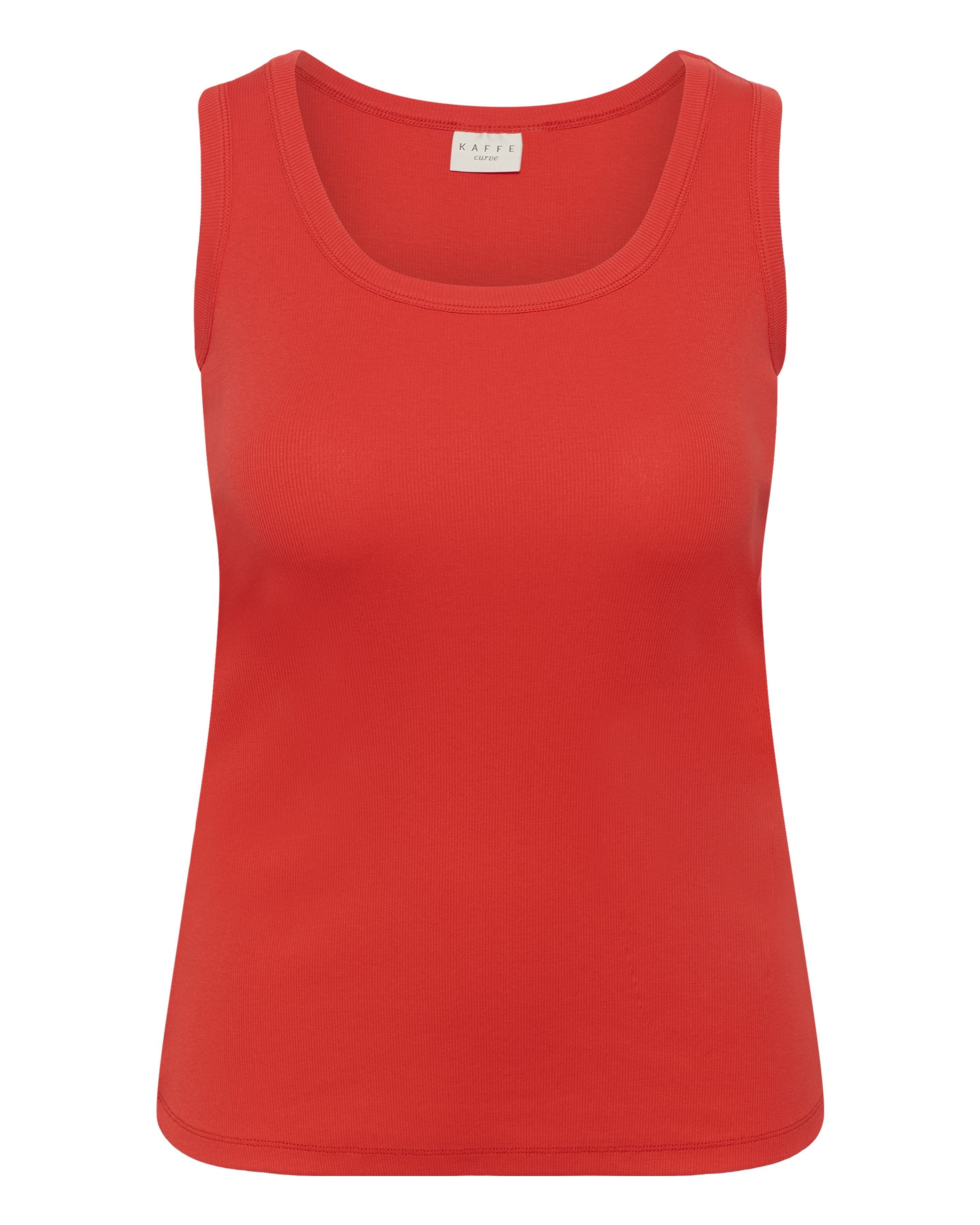 KAFFE CURVE Top 'KCcarina' in Rot: Vorderseite