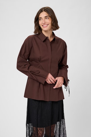 Camicia da donna 'Allison' di CULTURE in marrone: frontale