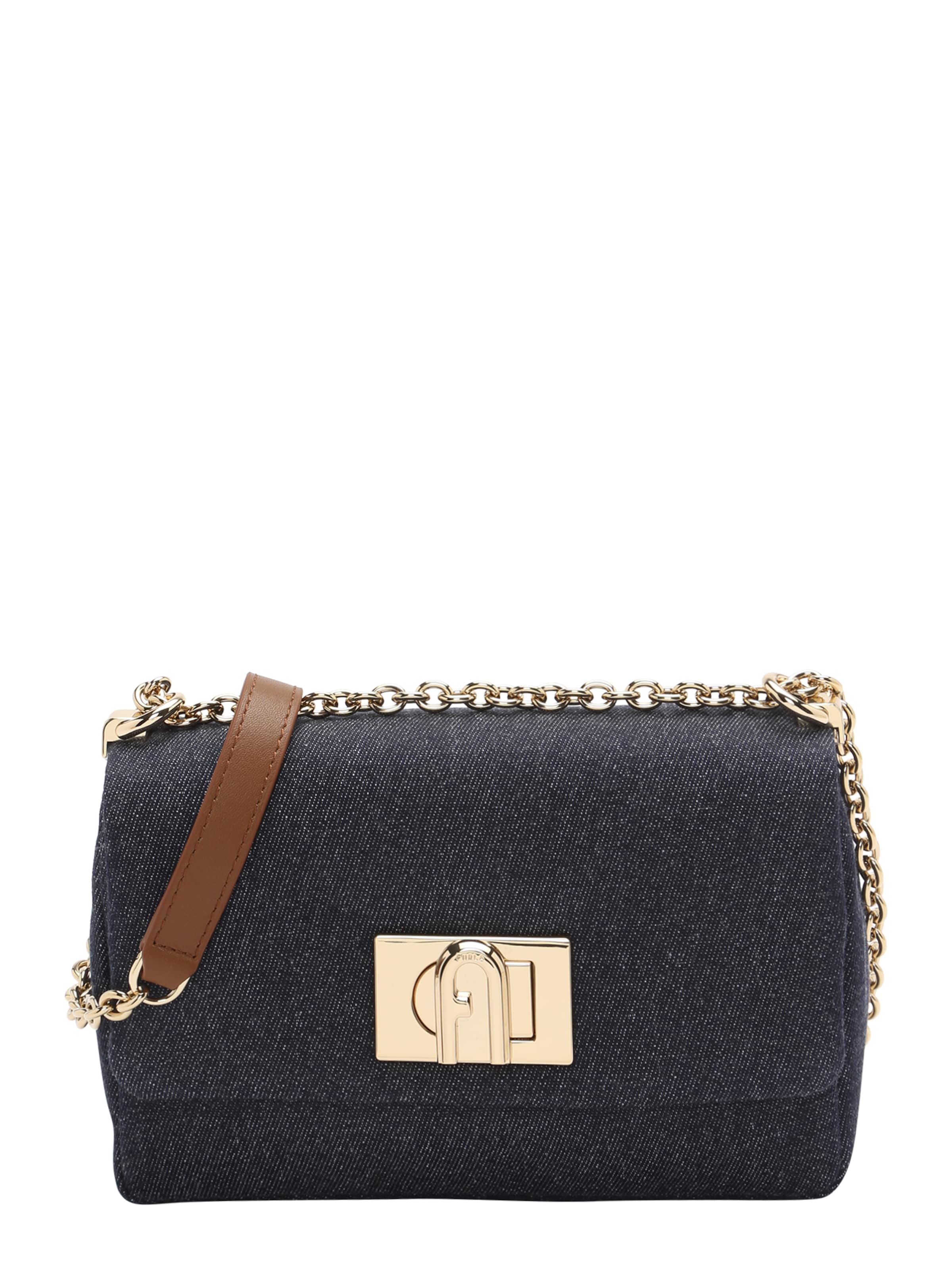 FURLA Чанта с презрамки в синьо: отпред