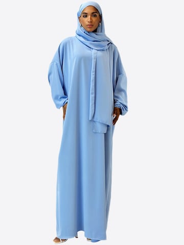 Robe Elara en bleu : devant