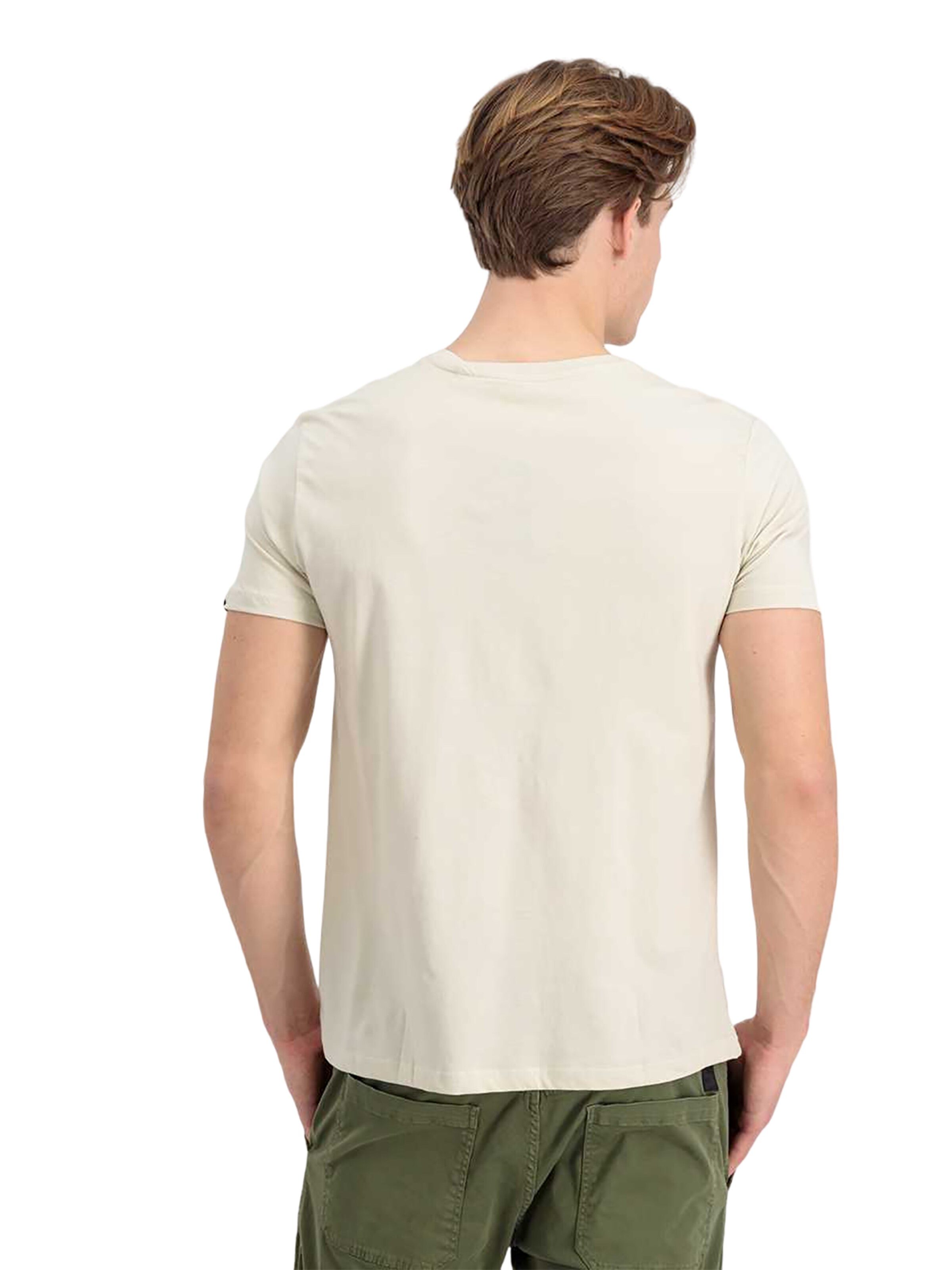 ALPHA INDUSTRIES Shirt 'Basic Logo'‌‌‌‌‌‌ in Weiß