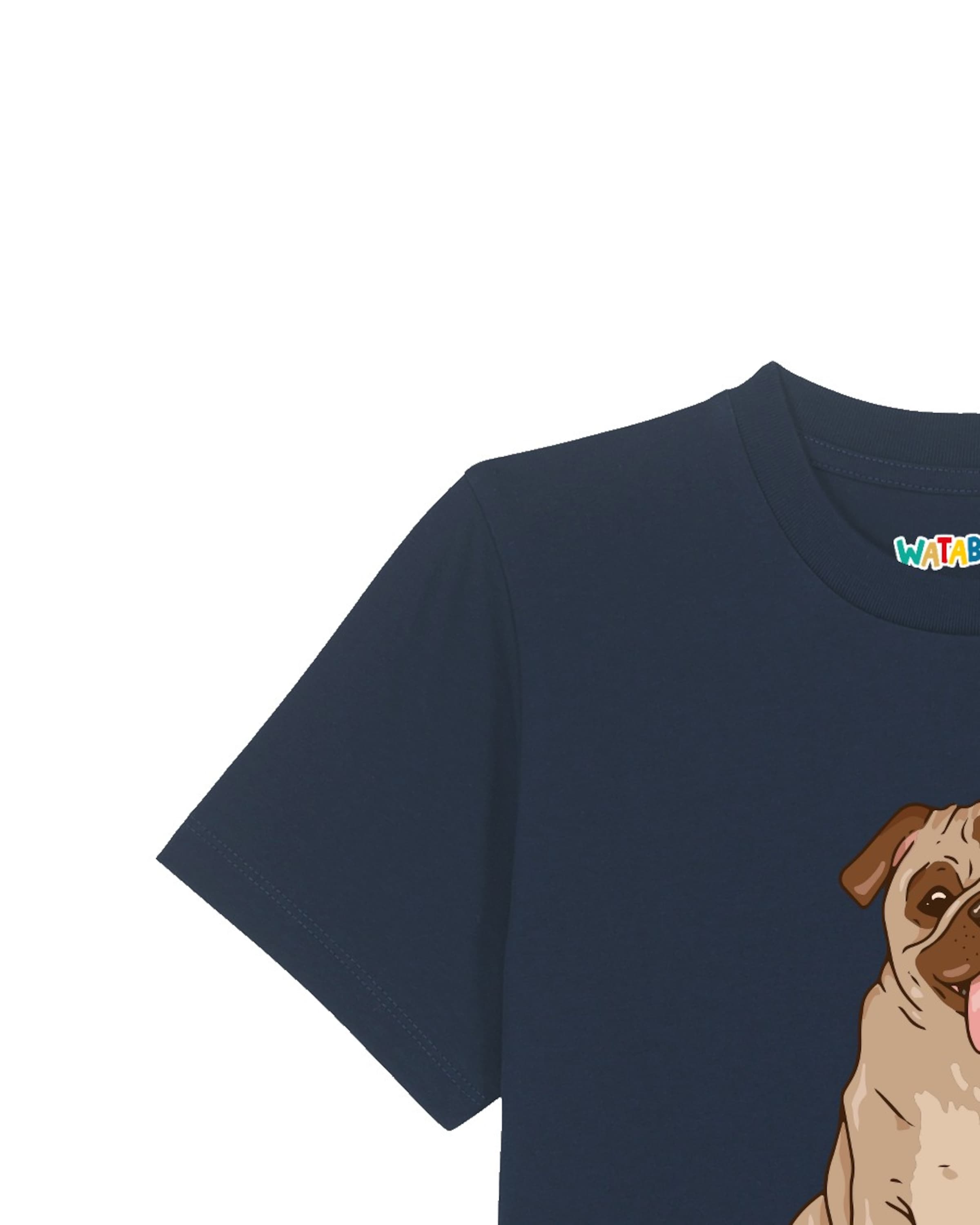 watabout.kids T-Shirt 'Mops' in Blau