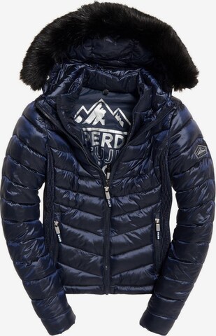 Superdry Winterjas in Blauw