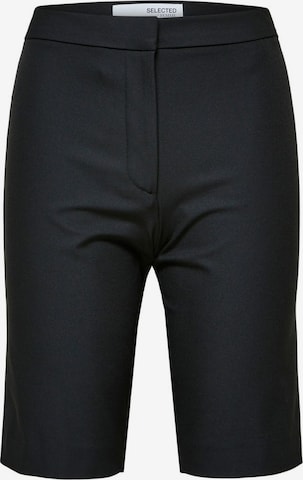 SELECTED FEMME Flared Pants in Black: front