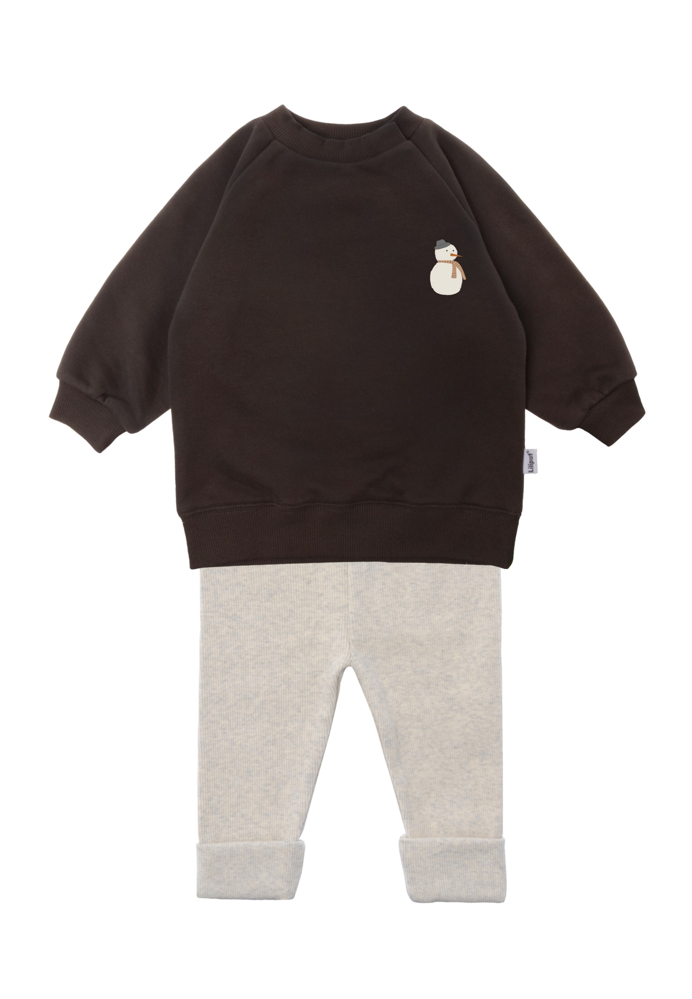 LILIPUT Set 'Schneemann' in Brown: front