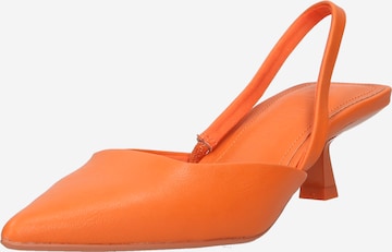 ONLY - Zapatos destalonado en naranja: frente