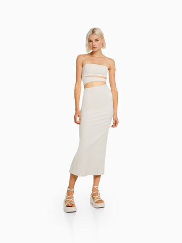 Bershka Kleid in Beige