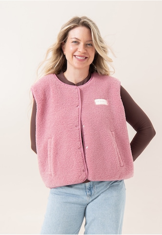 OH APRIL - Colete 'Magnolia' em rosa: frente