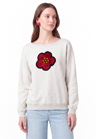 Sweat-shirt MYMO en blanc : devant