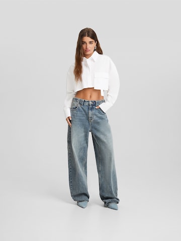 Bershka Blouse in White