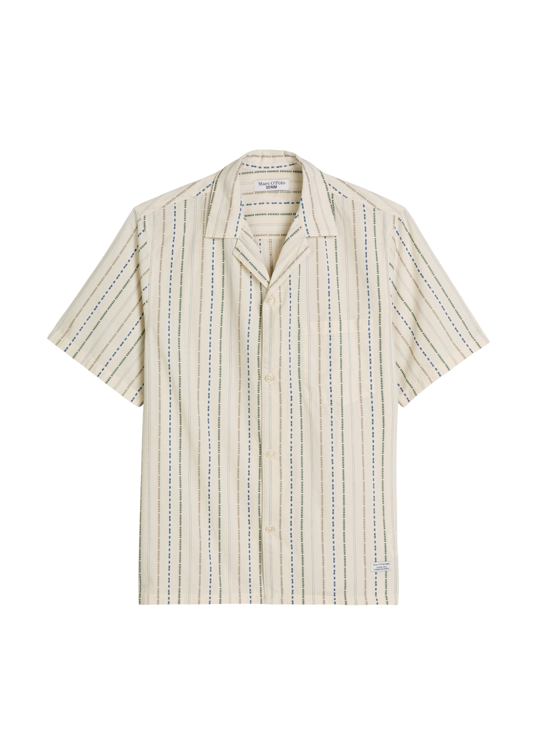Marc O'Polo DENIM Comfort fit Overhemd in Wit: voorkant