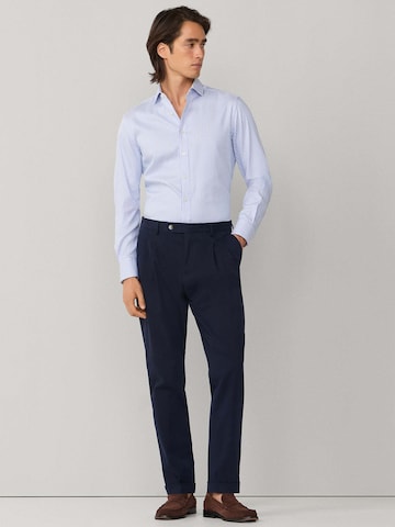 Hackett London Regular fit Button Up Shirt 'Double Face Bengal' in Blue