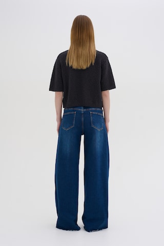 My Essential Wardrobe Gebreid vest 'Carry' in Blauw