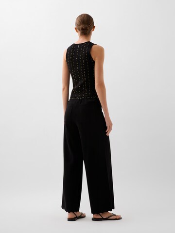 Scalpers Regular Studsstrass Knit Pant ' ' in Schwarz