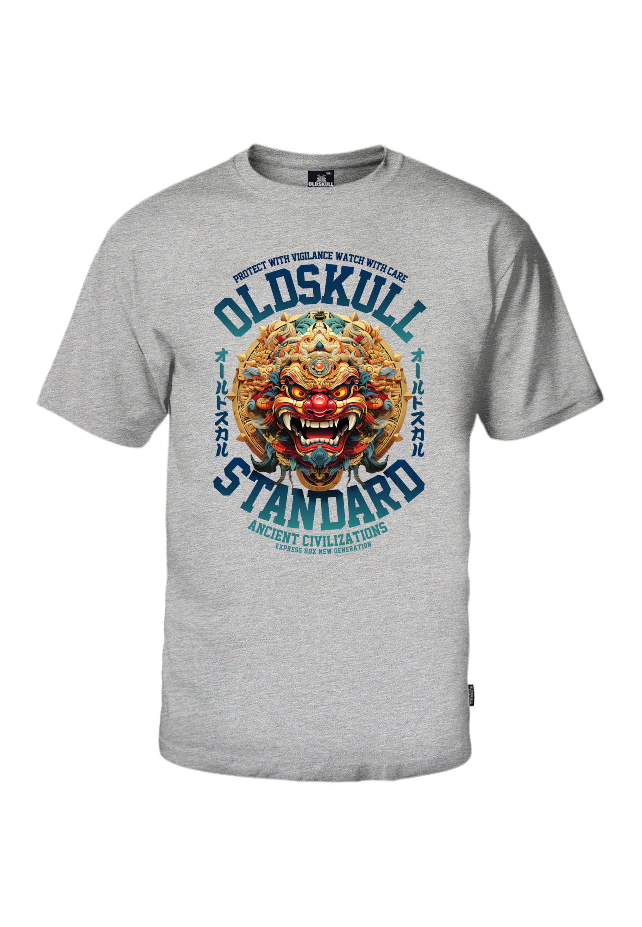 Oldskull Shirt in Grey: front