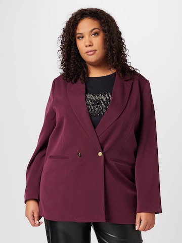 Fransa Curve Blazer 'NOLA' i rød: forside