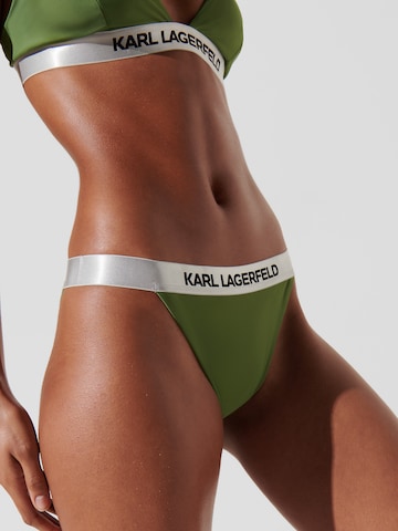 žalia Karl Lagerfeld Bikinio kelnaitės